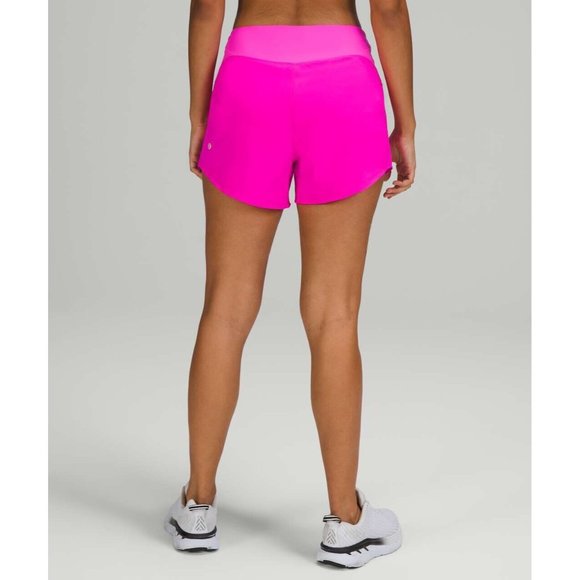 Lululemon 12 Essential Running High Rise Short 4" Pow Pink - Picture 2 of 9